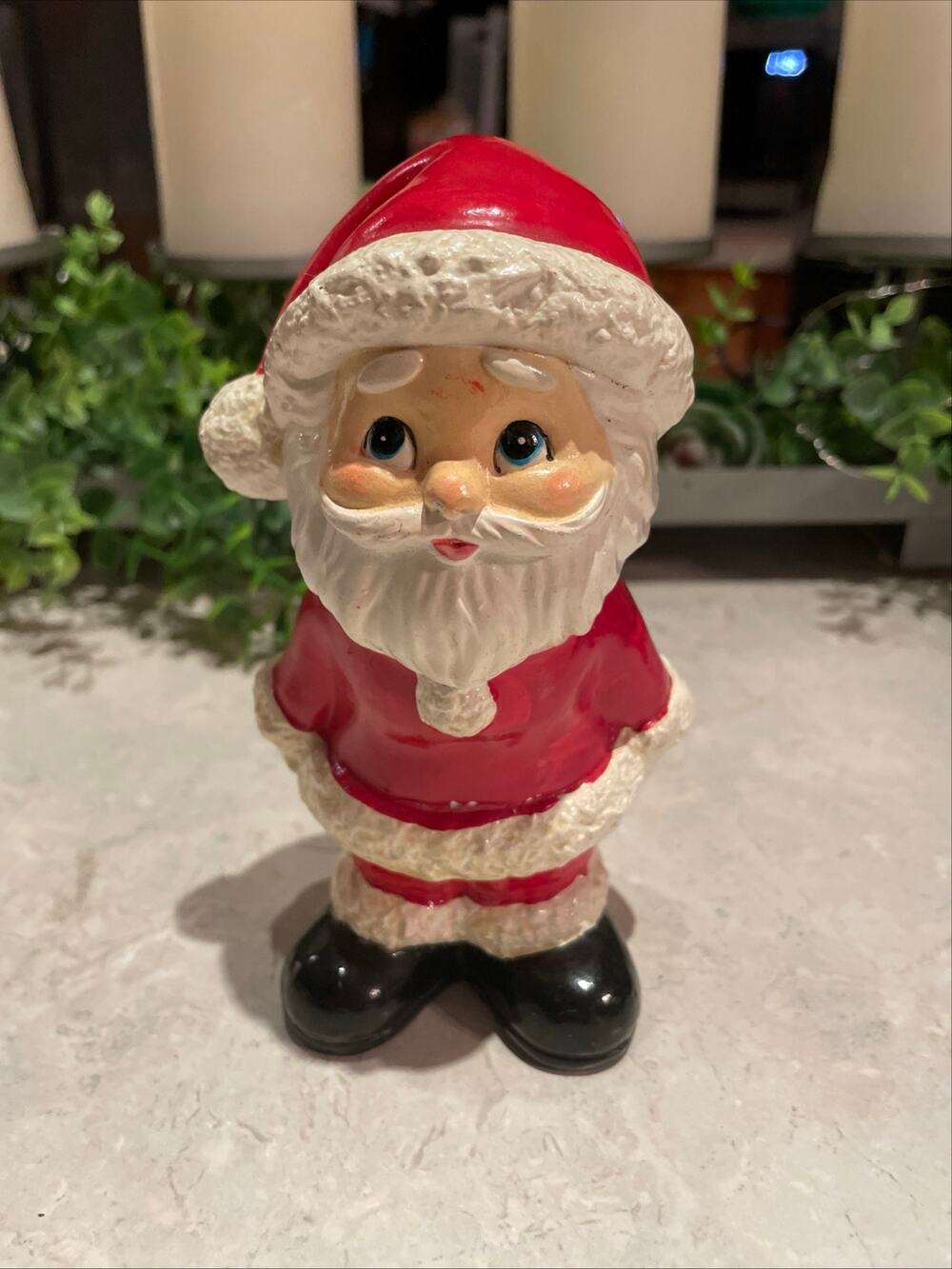 Vintage 50-60s papier-mâché Santa 6 inch
